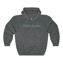 Retro Boater in Dark Grey/Teal Heavy Blend Hooded Sweatshirt