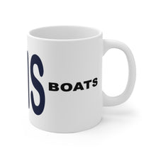 Owens Boats White Ceramic Mug by Retro Boater