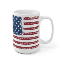 Vintage Styler Chris Craft American Flag Design White Ceramic Mug
