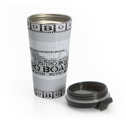 Cruiser Art by Retro Boater Stainless Steel Travel Mug