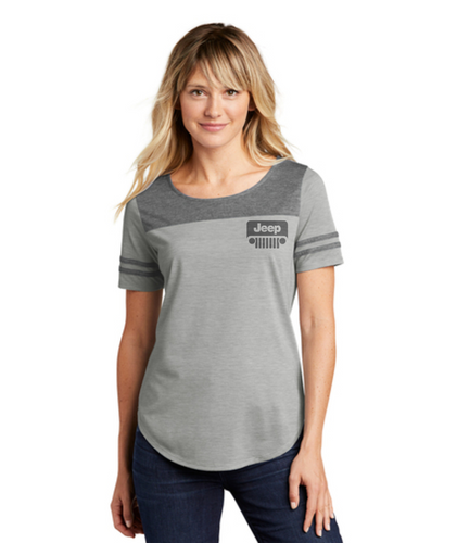 Vintage Jeep Embroidered Women's Tri-Blend Fan T-Shirt or Similar