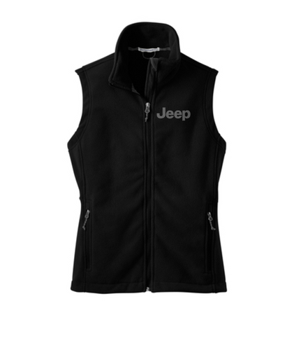Vintage Jeep Embroidered Women's Fleece Vest or Similar