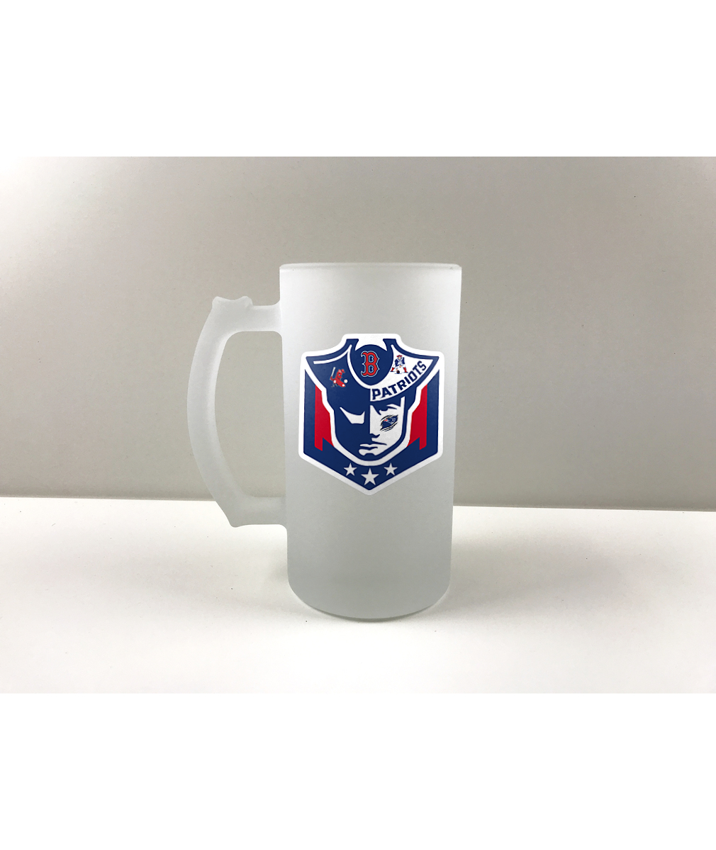 Tessa Patriots Frosted Glass Beer Stein