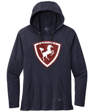 Vintage Century Boat Crest Maroon New Era® Tri-Blend Hoodie