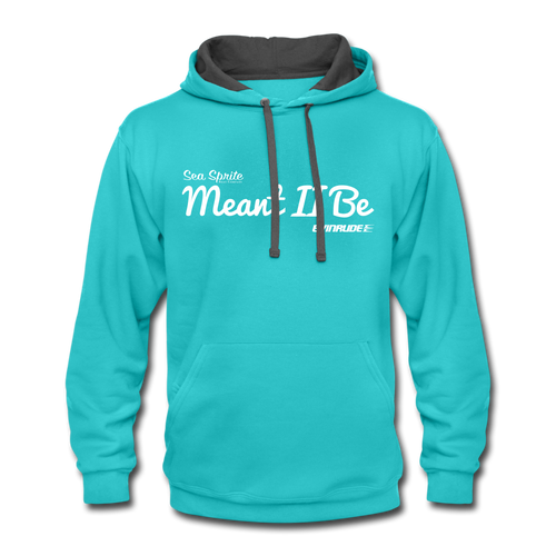 Cupples Meant II Be Sea Sprite Contrast Hoodie - scuba blue/asphalt