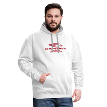 Moudry Lake Wisconsin Chapparal Boats Contrast Hoodie - white/gray