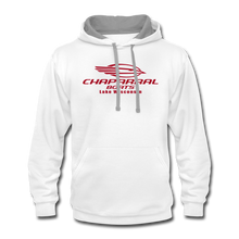 Moudry Lake Wisconsin Chapparal Boats Contrast Hoodie - white/gray