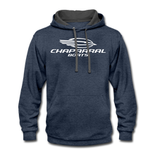 Classic Chaparral Boats Contrast Hoodie - indigo heather/asphalt