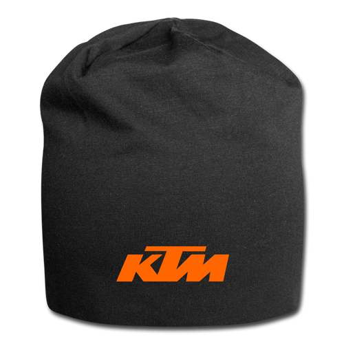 Classic Orange KTM Motorcycle Jersey Beanie - black