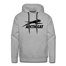 Classic Black Arctic Cat Snowmobile Men’s Premium Hoodie - heather grey