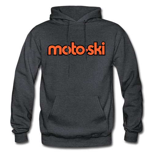 Moto-Ski Gildan Heavy Blend Adult Hoodie - charcoal grey