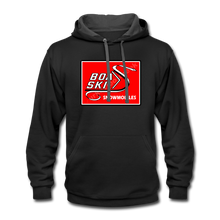 Vintage Boa Ski Snowmobiles Contrast Hoodie - black/asphalt