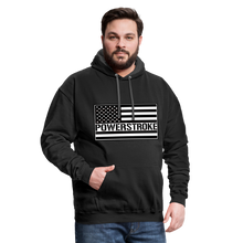 Gary Ford Powerstroke Flag Front Truck back Contrast Hoodie - black/asphalt