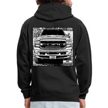 Gary Ford Powerstroke Flag Front Truck back Contrast Hoodie - black/asphalt