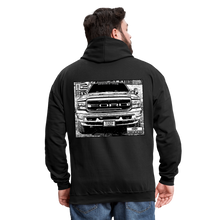 Gary Ford Powerstroke Flag Front Truck back Contrast Hoodie - black/asphalt