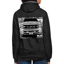 Gary Ford Powerstroke Flag Front Truck back Contrast Hoodie - black/asphalt