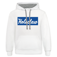 Vintage Holsclaw Trailers Contrast Hoodie - white/gray