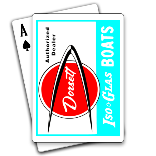 Classic Dorsett Boat Dealer Sign Playing Cards