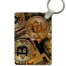 Bitcoin Aluminum Rectangle Key tag
