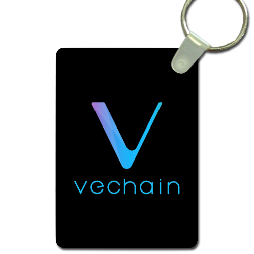 Classic V Vechain Logo Aluminum Rectangle Key tag