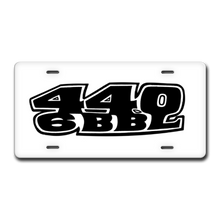 Vintage Mopar Dodge Plymouth 440 6 Barrel Silver Gloss License Plate
